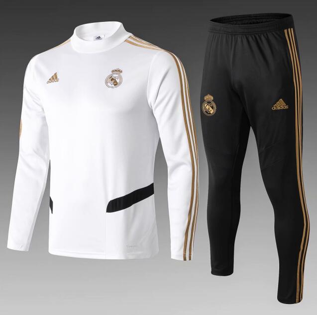 chaqueta de entrenamiento 2019-2020 Real Madrid blanco